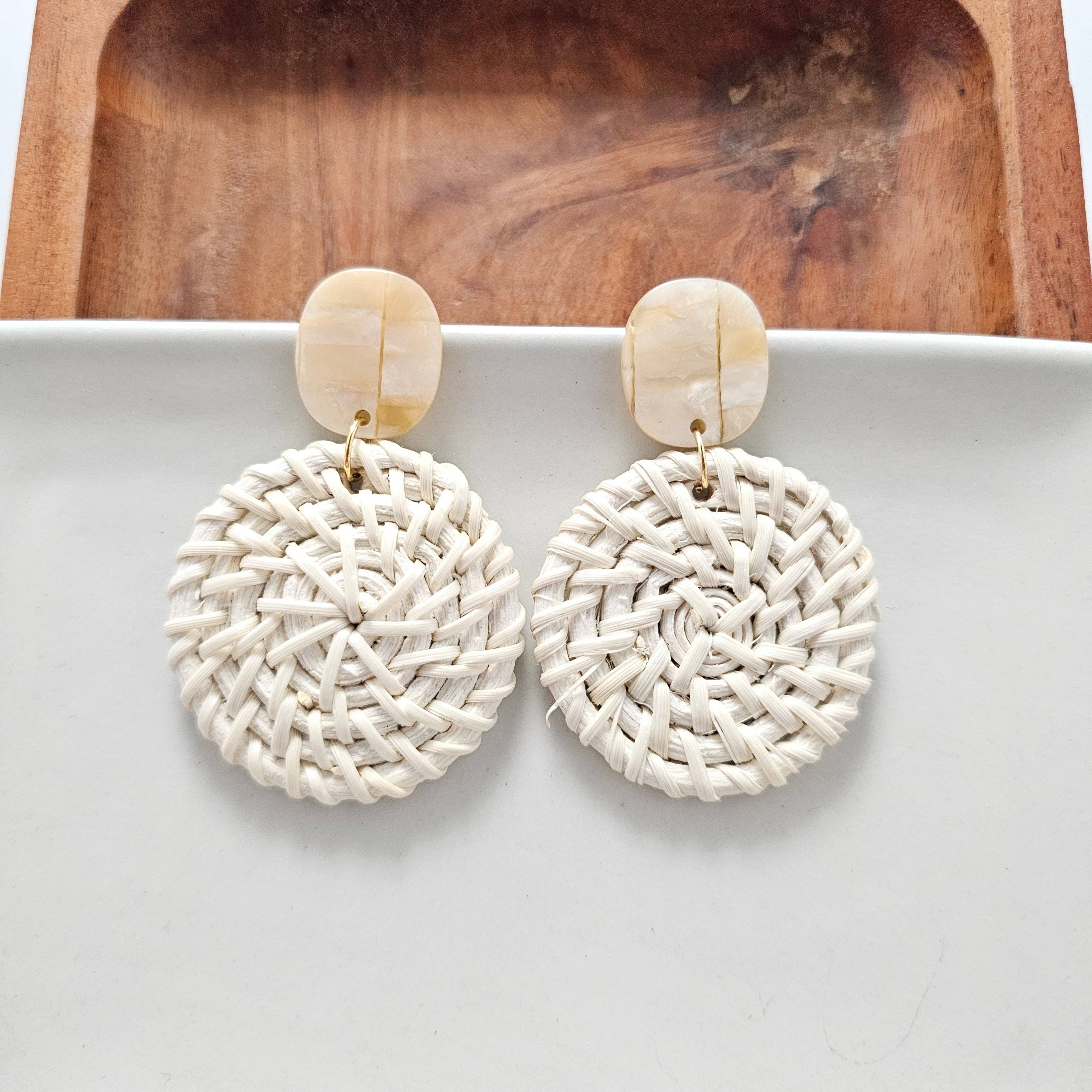 Light Rattan Dominica Earrings