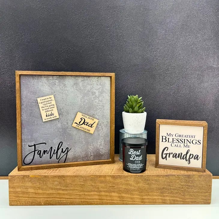 Magnetic Family Photo Board