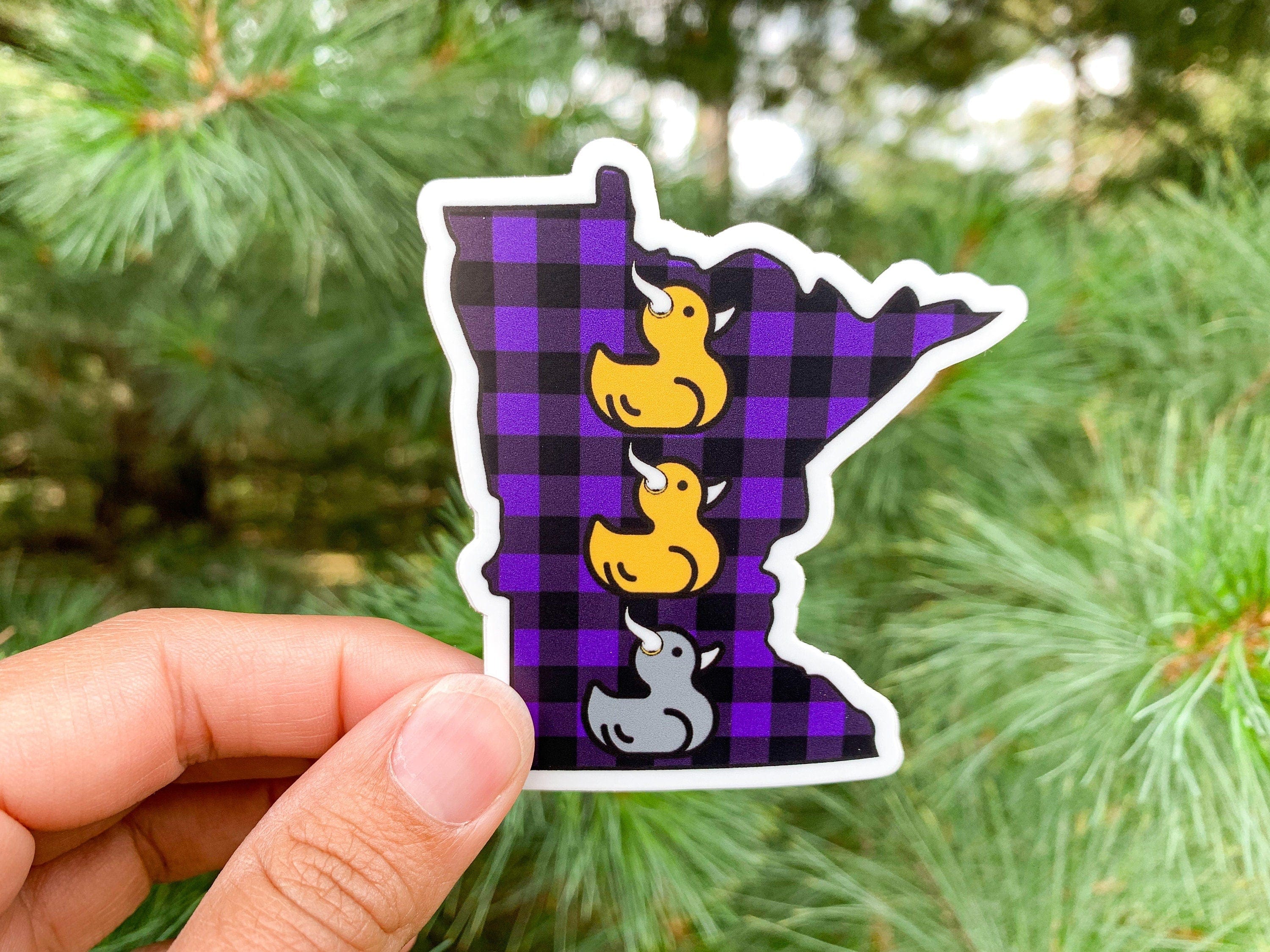 Minnesota Duck Duck Grey Duck MN Football Vinyl Sticker