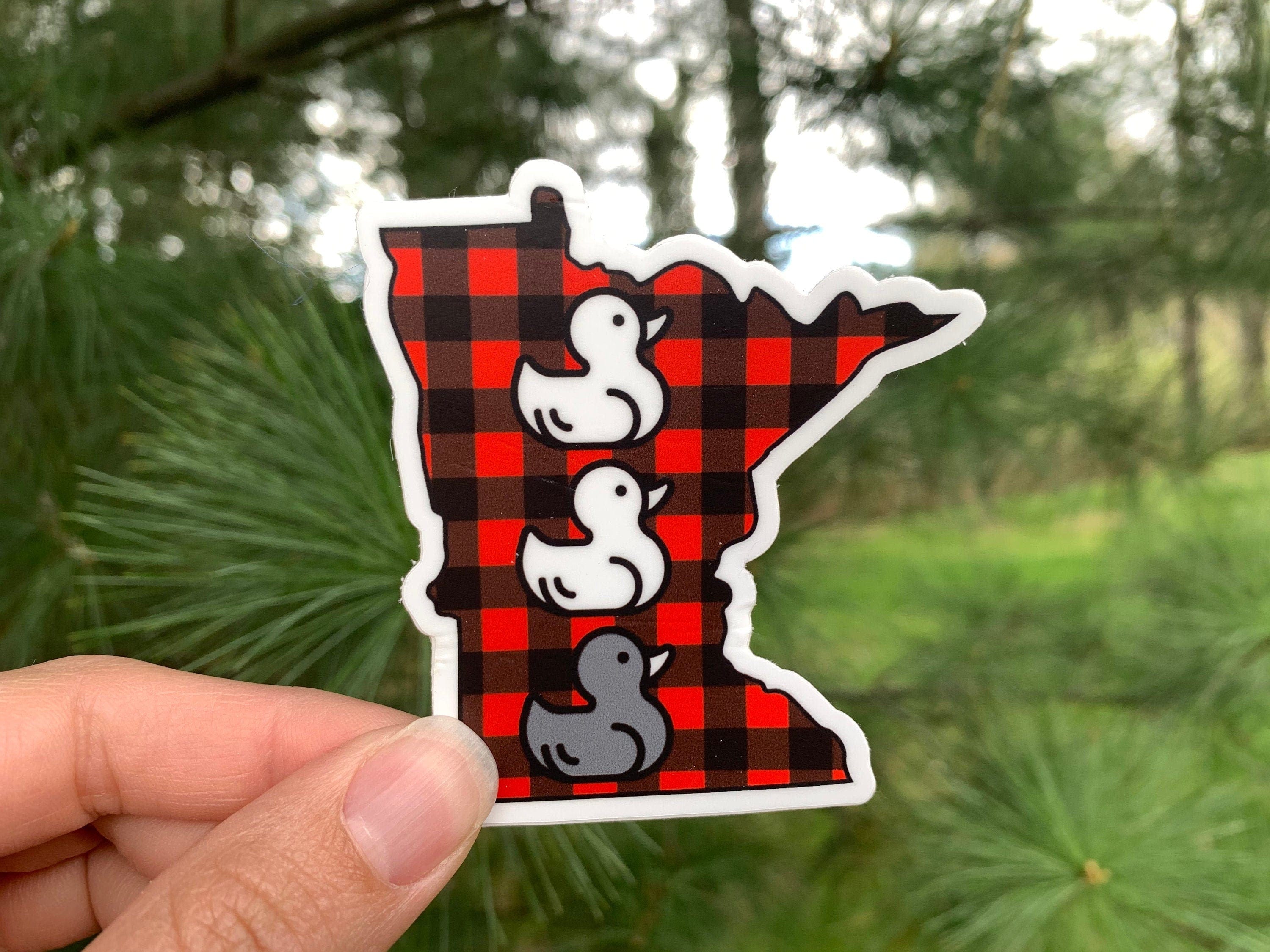 Minnesota Duck Duck Grey Duck Vinyl Sticker