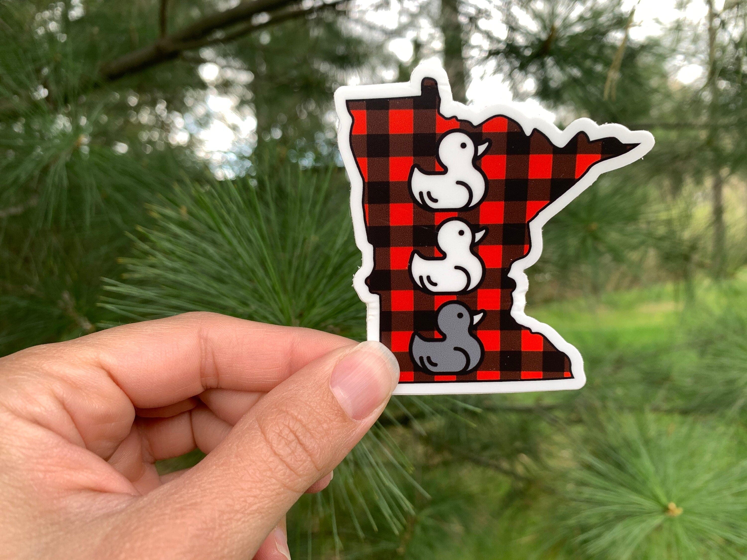 Minnesota Duck Duck Grey Duck Vinyl Sticker