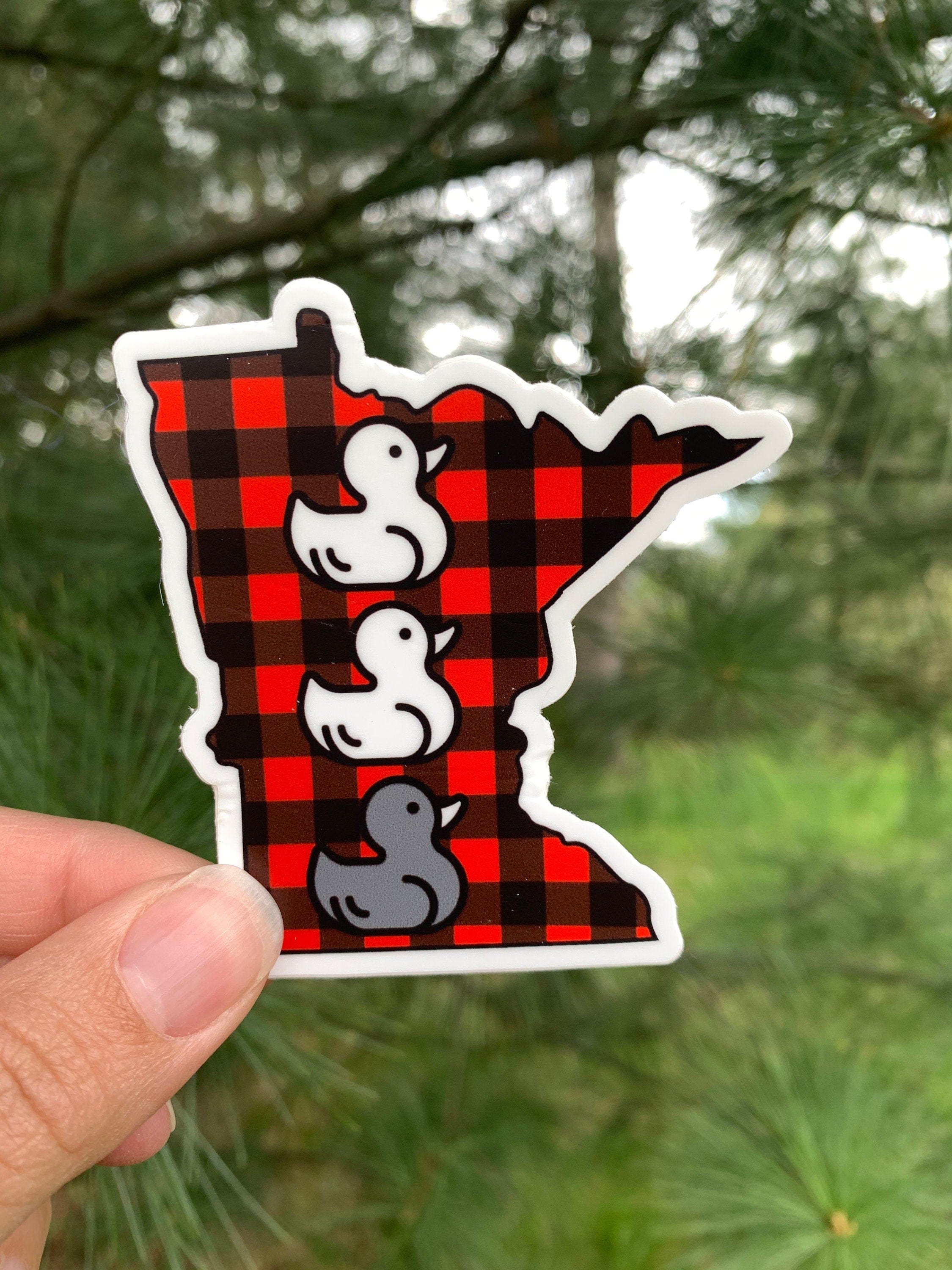 The Gathering Pine Vinyl Sticker Minnesota Duck Duck Grey Duck Vinyl Sticker