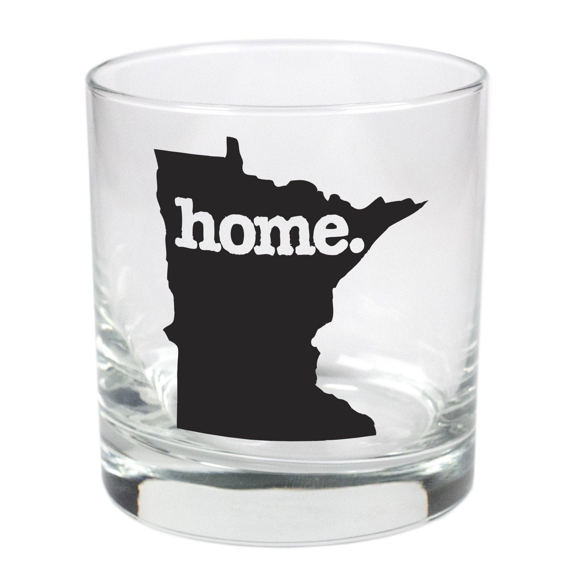 Minnesota Home. Rocks Glass