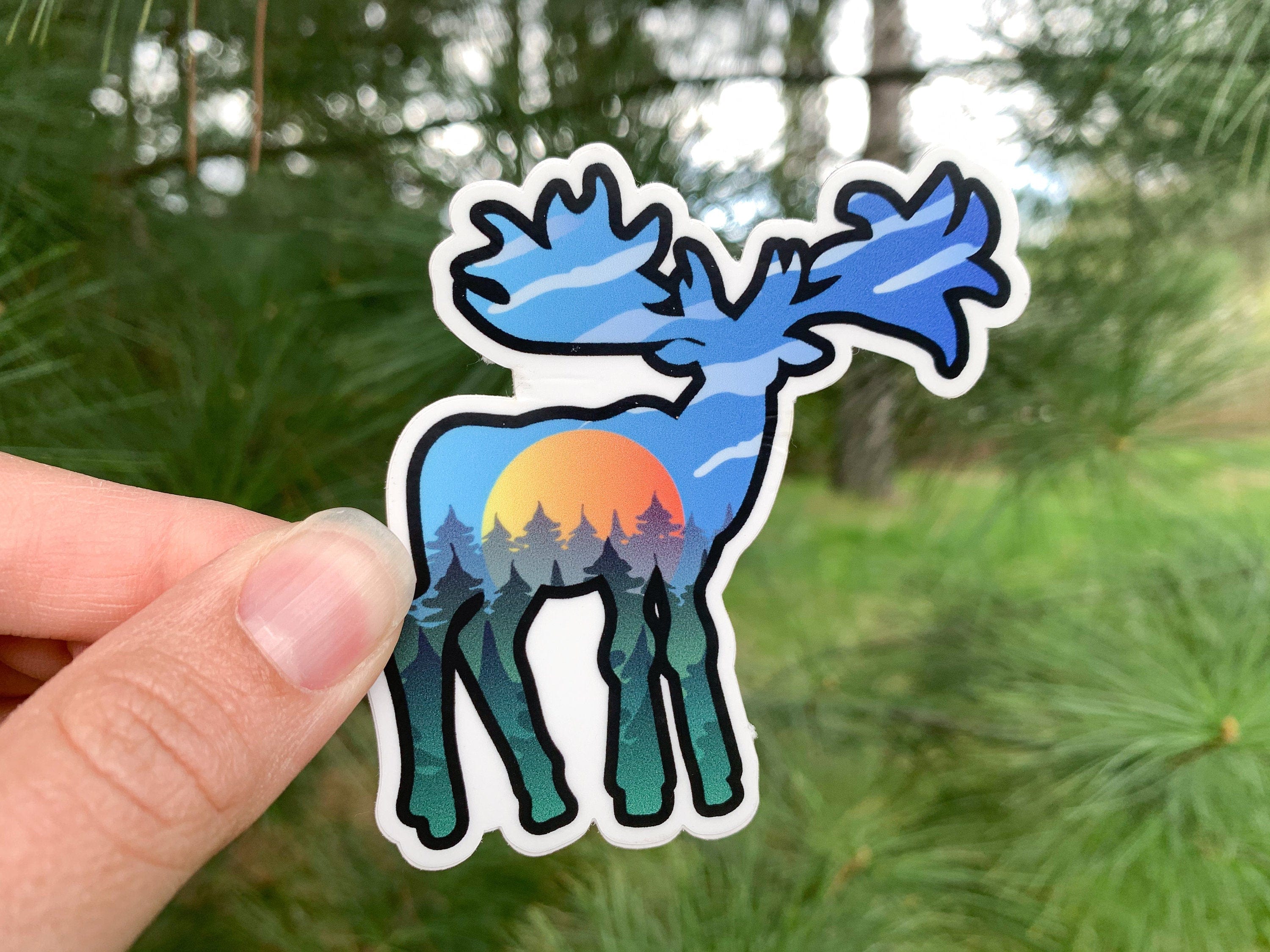 Moose Vinyl Sticker