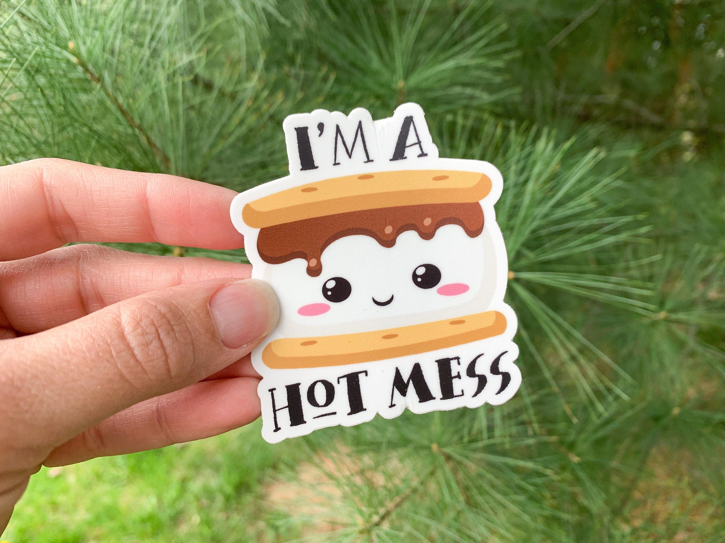 S'more Hot Mess Vinyl Sticker