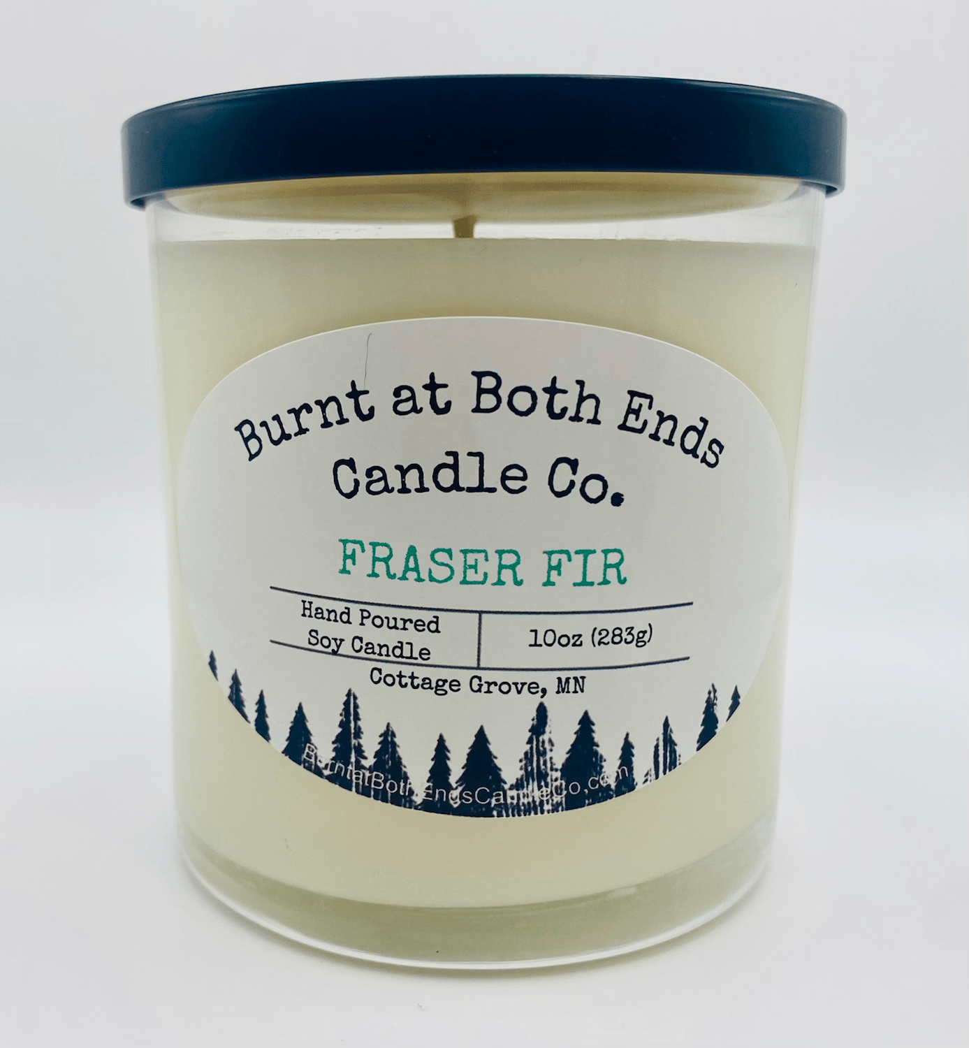 HJ #619 (Heather- Burnt at Both Ends) Candle Tin - 7oz. Winter Soy Candle - Fraser Fir